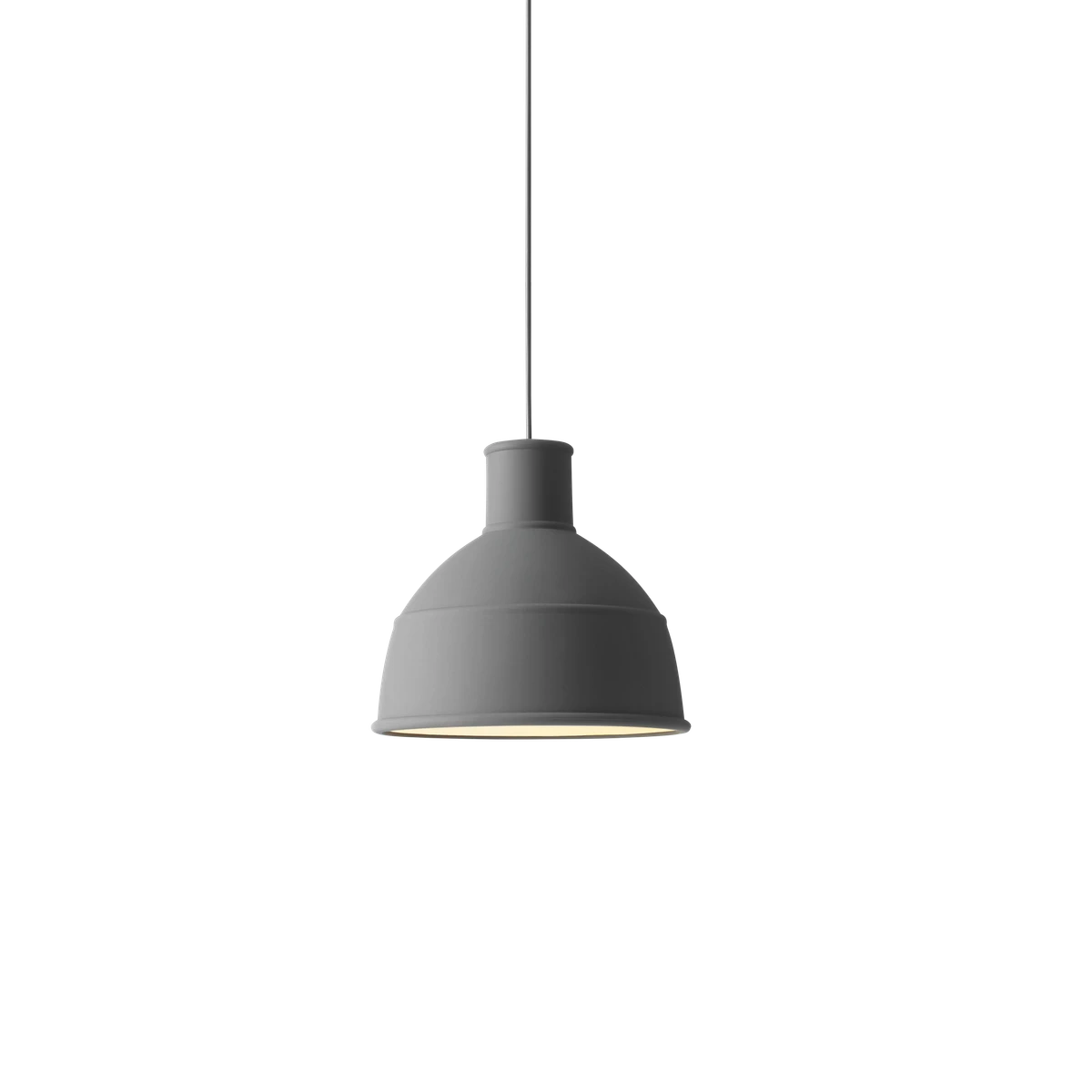 Lampada a sospensione in silicone Unfold Muuto dark grey