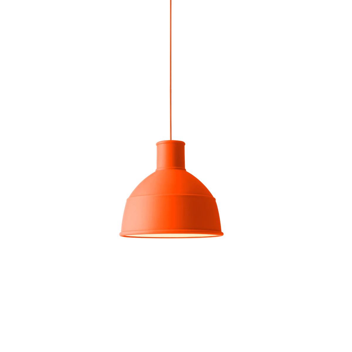 Lampada a sospensione in silicone Unfold Muuto Orange