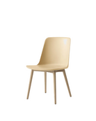 Sedia da pranzo con gambe in rovere Rely &Tradition Beige Sand