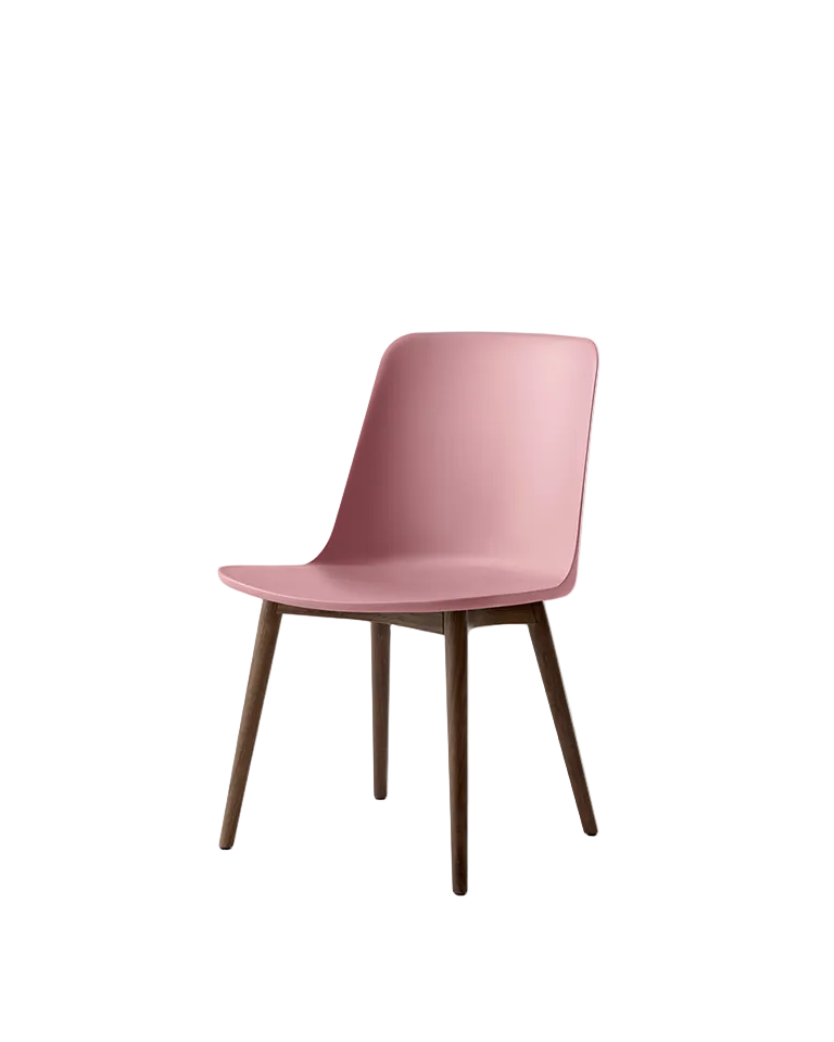 Sedia da pranzo con gambe in noce Rely &Tradition Soft Pink
