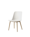 Sedia da pranzo con gambe in rovere Rely &Tradition White