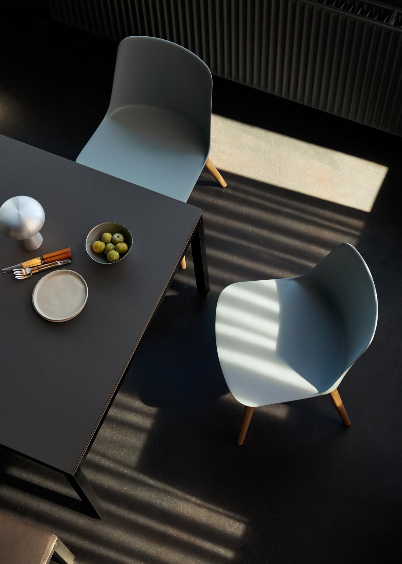Sedia da pranzo con gambe in rovere Rely &Tradition 