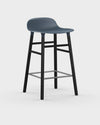 Form Barstool - Black Wood