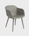 Fiber Armchair - Wood Base