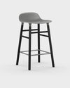 Form Barstool - Black Wood