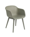 Sedia Muuto Fiber Armchair in verde salvia