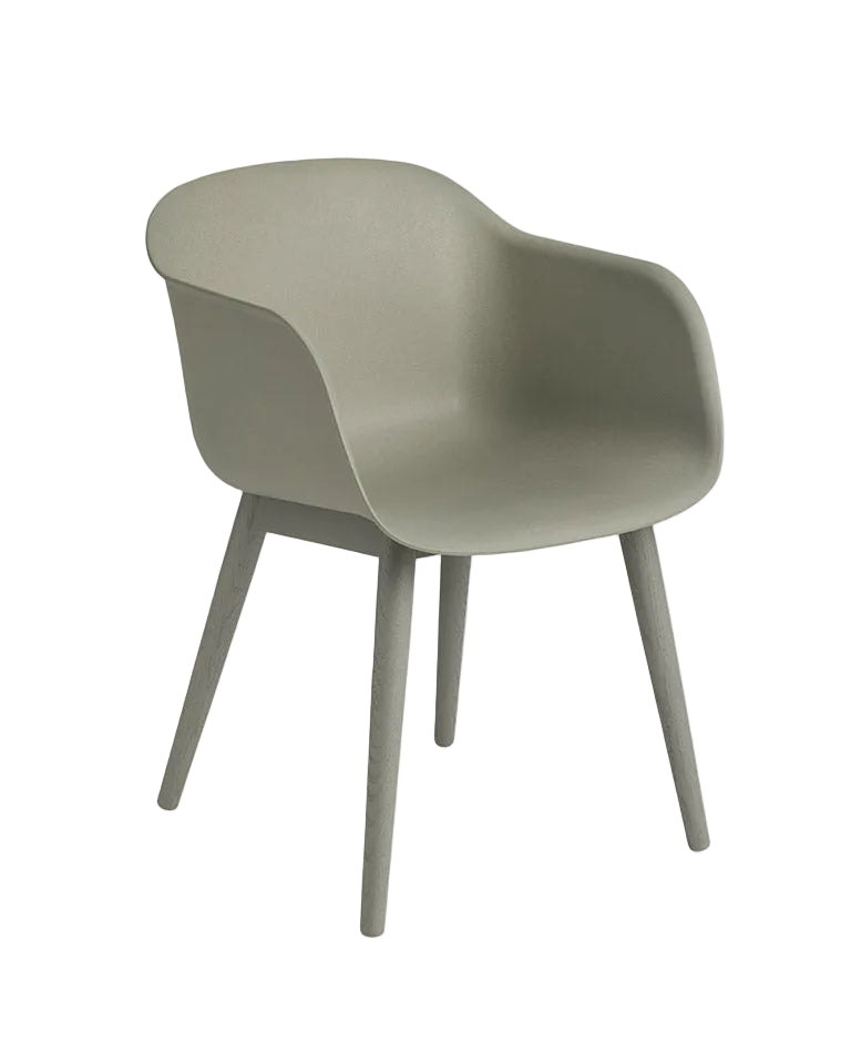Sedia Muuto Fiber Armchair in verde salvia