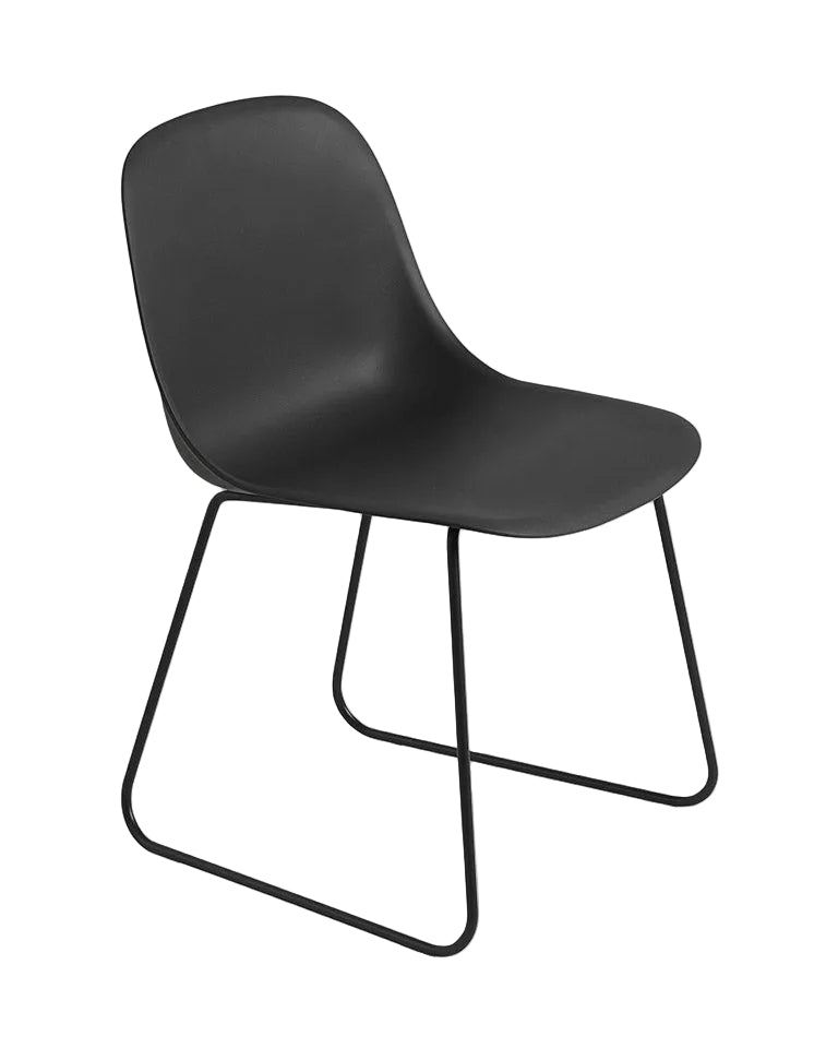 Sedia Muuto Fiber Chair Sled Black